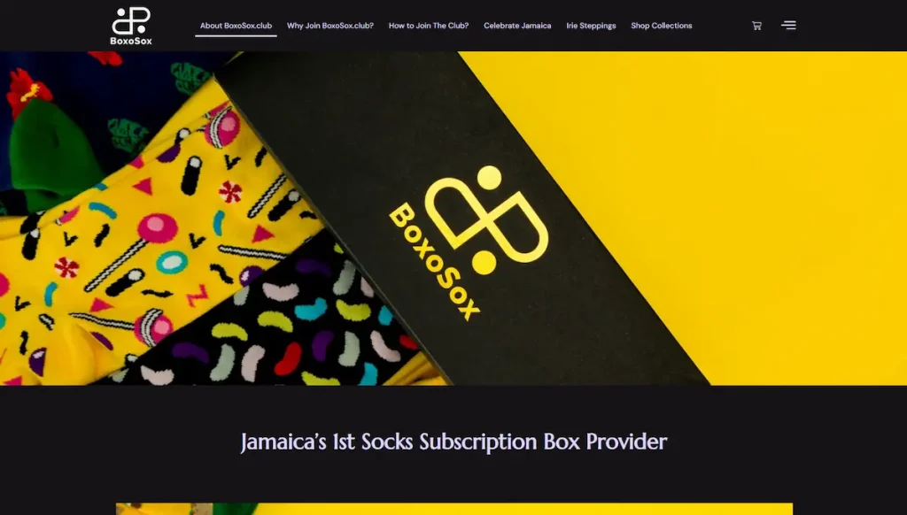 Boxosox website screenshot